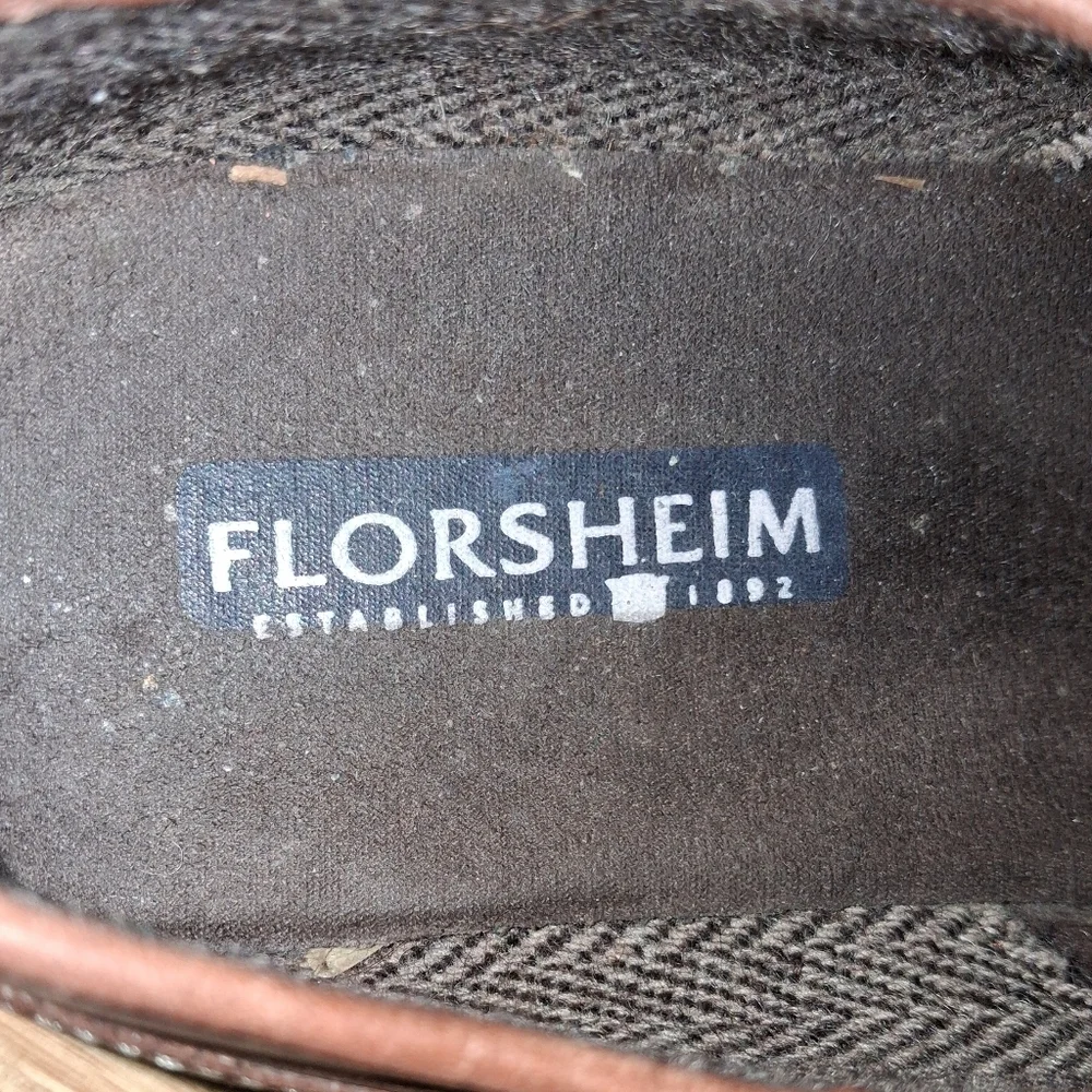 Florsheim Men's Brown Leather Oxford Dress Shoes In A Mens 8 1/2D.